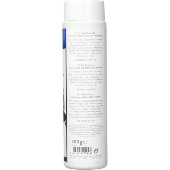 Trixie Dry Shampoo for Dog, 200 g, Pack of 6 Trixie Dry Shampoo for Dog, 200 g, Pack of 6
