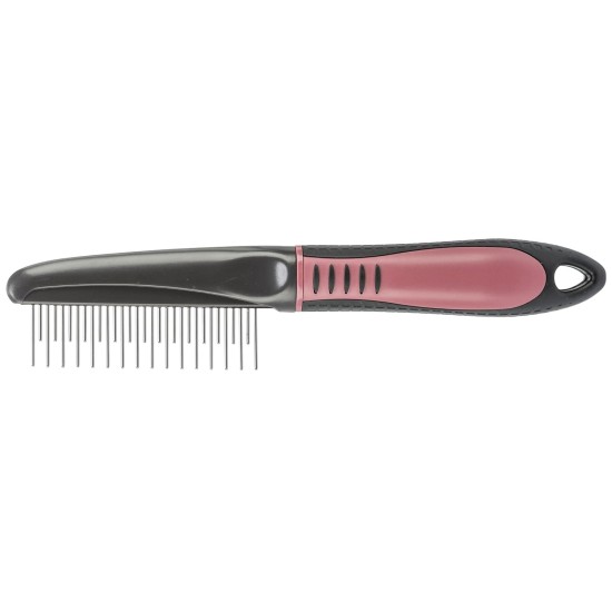 Trixie Gentle Coat Untangler Combi Comb For Cats (22 cm) (Black/Pink) Trixie Gentle Coat Untangler Combi Comb For Cats (22 cm) (Black/Pink)