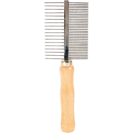 Trixie Medium and Wide Teeth Double-Sided Comb, 17 cm Trixie Medium and Wide Teeth Double-Sided Comb, 17 cm