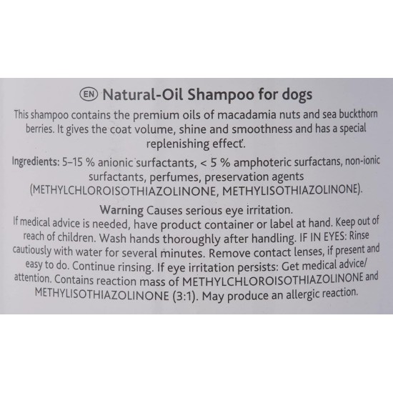 Trixie Natural-Oil Shampoo for Dogs, 1 Litre Trixie Natural-Oil Shampoo for Dogs, 1 Litre