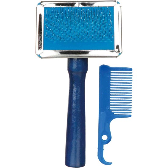 Trixie Soft Brush with Cleaner, 13 x 6 cm Trixie Soft Brush with Cleaner, 13 x 6 cm