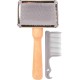 Trixie Soft Brush with Cleaner, 13 x 6 cm Trixie Soft Brush with Cleaner, 13 x 6 cm