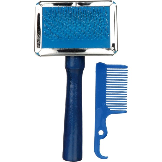 Trixie Soft Brush with Cleaner, 13 x 9 cm, Pack of 4 Trixie Soft Brush with Cleaner, 13 x 9 cm, Pack of 4