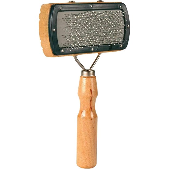 Trixie Wooden Soft Brush, 18 x 10 cm, Pack of 4 Trixie Wooden Soft Brush, 18 x 10 cm, Pack of 4