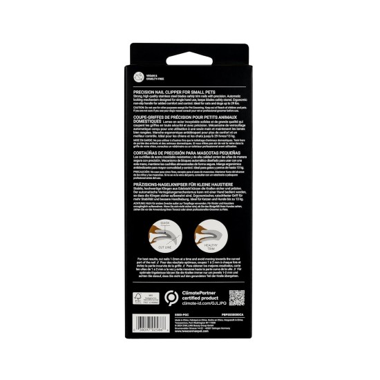 Tweezerman Nail Clippers (Small) - Stainless Steel - Silver - Ideal for Cats and Dogs up to 13.2 kg Tweezerman Nail Clippers (Small) - Stainless Steel - Silver - Ideal for Cats and Dogs up to 13.2 kg