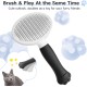VYYTYYA Cat Brush Dog Brush [Self-Cleaning] [Cute Claw Handle] Dog Hair Removal, Fur Brush for Cats Cat Hair Brush for Care for Short & Long Hair