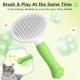 VYYTYYA Cat Brush Dog Brush [Self-Cleaning] [Cute Claw Handle] Dog Hair Removal, Fur Brush for Cats Cat Hair Brush for Care for Short & Long Hair