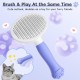 VYYTYYA Cat Brush Dog Brush [Self-Cleaning] [Cute Claw Handle] Dog Hair Removal, Fur Brush for Cats Cat Hair Brush for Care for Short & Long Hair