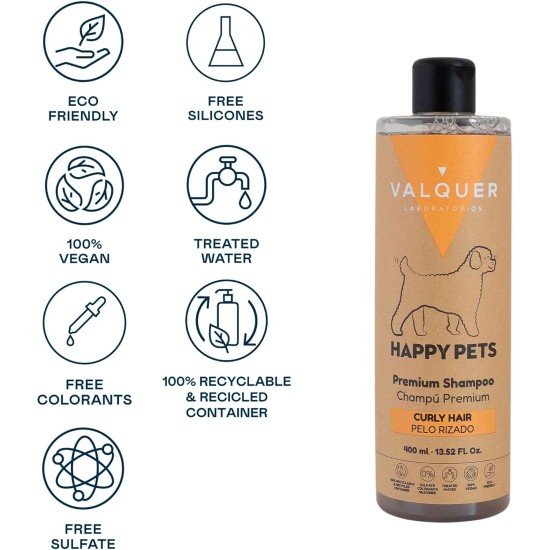 Valquer Premium Dog Shampoo for Dogs with Stressed and Dry Coat, with Aloe Vera and Hyaluronic Acid, Dog Shampoo, 400 ml (Moisturising) Valquer Premium Dog Shampoo for Dogs with Stressed and Dry Coat, with Aloe Vera and Hyaluronic Acid, Dog Shampoo, 400 ml (Moisturising)