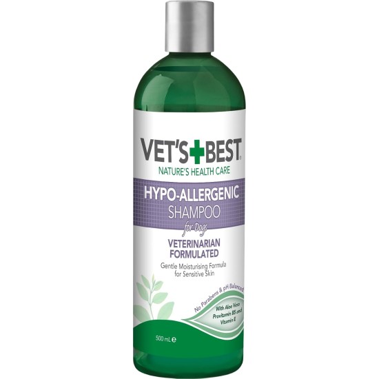Vets Best Hypo-Allergenic Dog Shampoo for Sensitive Skin, 470 ml Vets Best Hypo-Allergenic Dog Shampoo for Sensitive Skin, 470 ml