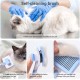 Vinabo Cat Brush Clean Pet Hair with One Button, Pet Brushes, Dog Brush Long Hair, Cat Brush Short Hair, Cat Brush Long Hair Removal of Undercoat, Loose Fur and Dirt - Blue