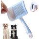 Vinabo Pet Dog Brush, Cat Brush, Self-Cleaning Slicker Brush, Removes Undercoat, Dog Brush, Cat Brush, Short to Long Hair, Suitable Gentle Cat Brush, Blue Vinabo Pet Dog Brush, Cat Brush, Self-Cleaning Slicker Brush, Removes Undercoat, Dog Brush, Cat Brush, Short to Long Hair, Suitable Gentle Cat Brush, Blue