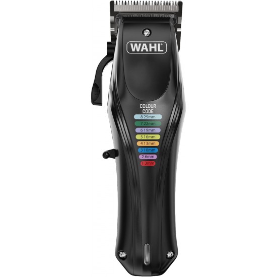 WAHL Animal Color Pro, Rechargeable Pet Clippers with Colour-Coded Attachment Combs, Full Hair Care for Dogs, Low Noise, Net Battery Operated Clippers for Dogs, Black WAHL Animal Color Pro, Rechargeable Pet Clippers with Colour-Coded Attachment Combs, Full Hair Care for Dogs, Low Noise, Net Battery Operated Clippers for Dogs, Black