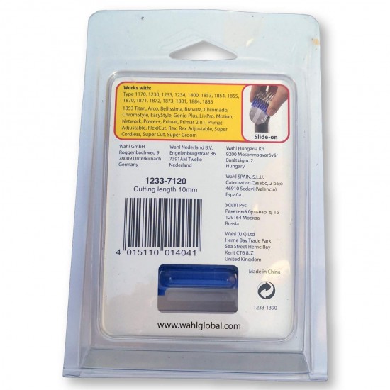 WAHL Attachment comb 10 mm #3 (3/8 inch) slide-on met WAHL Attachment comb 10 mm #3 (3/8 inch) slide-on met