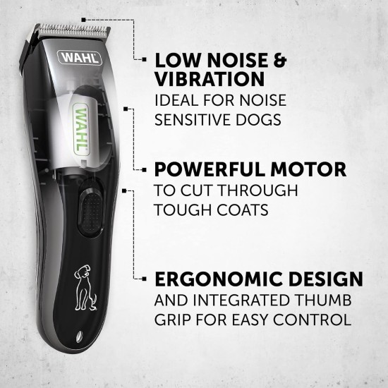 WAHL Performer Dog Clippers, Wireless Grooming Kit, Low Noise and Vibration, Pet Grooming at Home, Ergonomic Design, Precision Ground Blade WAHL Performer Dog Clippers, Wireless Grooming Kit, Low Noise and Vibration, Pet Grooming at Home, Ergonomic Design, Precision Ground Blade