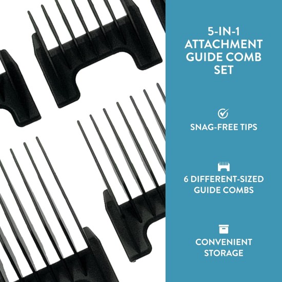 WAHL Professional Animal 5in1 Set of Replacement Combs #41881-7270 WAHL Professional Animal 5in1 Set of Replacement Combs #41881-7270