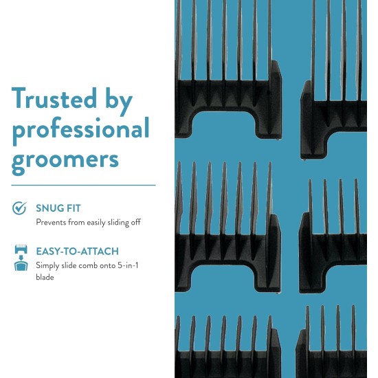 WAHL Professional Animal 5in1 Set of Replacement Combs #41881-7270 WAHL Professional Animal 5in1 Set of Replacement Combs #41881-7270