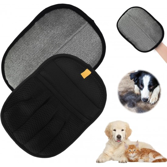 WUIOWPPIC Pack of 2 Static Pet Hair Removal Gloves, Pet Hair Remover Glove for Dogs and Cats, Reusable, Pet Hair Remover Glove for Car Seat, Couch, Furniture, Carpet WUIOWPPIC Pack of 2 Static Pet Hair Removal Gloves, Pet Hair Remover Glove for Dogs and Cats, Reusable, Pet Hair Remover Glove for Car Seat, Couch, Furniture, Carpet
