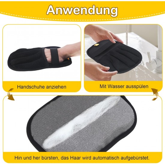 WUIOWPPIC Pack of 2 Static Pet Hair Removal Gloves, Pet Hair Remover Glove for Dogs and Cats, Reusable, Pet Hair Remover Glove for Car Seat, Couch, Furniture, Carpet WUIOWPPIC Pack of 2 Static Pet Hair Removal Gloves, Pet Hair Remover Glove for Dogs and Cats, Reusable, Pet Hair Remover Glove for Car Seat, Couch, Furniture, Carpet