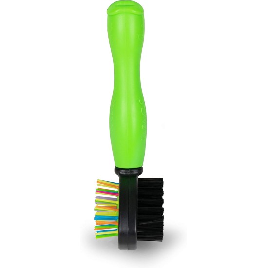 Wags & Wiggles Small Double Sided Bristle and Nodding Needle Brush for Short Haired Dogs Wags & Wiggles Small Double Sided Bristle and Nodding Needle Brush for Short Haired Dogs