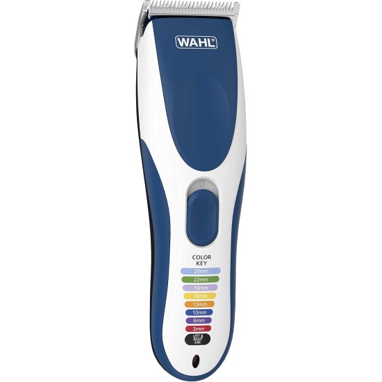 Wahl ColorPro Cordless Hair Clipper, Blue, Silver 09649-016 Wahl ColorPro Cordless Hair Clipper, Blue, Silver 09649-016