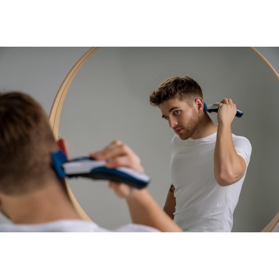 Wahl ColorPro Cordless Hair Clipper, Blue, Silver 09649-016 Wahl ColorPro Cordless Hair Clipper, Blue, Silver 09649-016