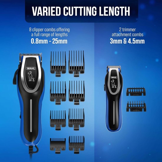 Wahl Complete Pet Grooming Dog Clipper & Trimmer Kit Dog Clippers Pet Grooming Low Noise Wired Pet Clippers Pet Trimmer Groom Pets Home Wahl Complete Pet Grooming Dog Clipper & Trimmer Kit Dog Clippers Pet Grooming Low Noise Wired Pet Clippers Pet Trimmer Groom Pets Home