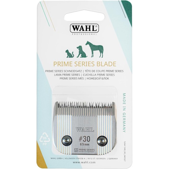 Wahl Prime Series Cutting Set, #30, 0.5 mm, Full Tooth Cutting Set Pet Clipper, Replacement Cutting Set, Replacement Parts for Pet Clipper Machine, Stainless Steel, Rustproof, Precise Cut Wahl Prime Series Cutting Set, #30, 0.5 mm, Full Tooth Cutting Set Pet Clipper, Replacement Cutting Set, Replacement Parts for Pet Clipper Machine, Stainless Steel, Rustproof, Precise Cut