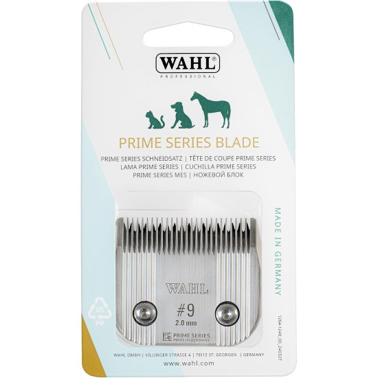 Wahl Prime Series Cutting Set, #9, 2.0 mm, Full Tooth Cutting Set Pet Clipper, Replacement Cutting Set, Replacement Parts for Pet Clipper Machine, Stainless Steel, Rustproof, Precise Cut Wahl Prime Series Cutting Set, #9, 2.0 mm, Full Tooth Cutting Set Pet Clipper, Replacement Cutting Set, Replacement Parts for Pet Clipper Machine, Stainless Steel, Rustproof, Precise Cut