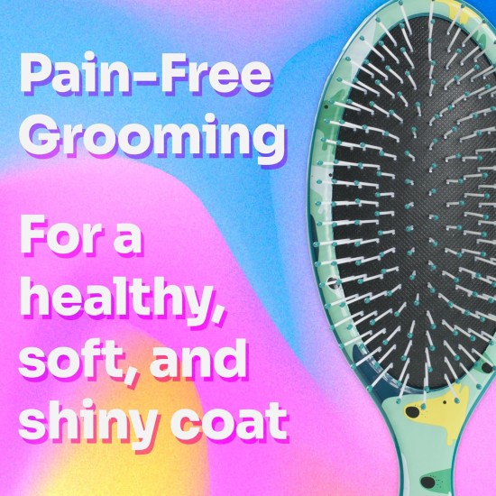 Wet Brush Large Dog Breed Detangling Brush Camouflage Multicolor Wet Brush Large Dog Breed Detangling Brush Camouflage Multicolor