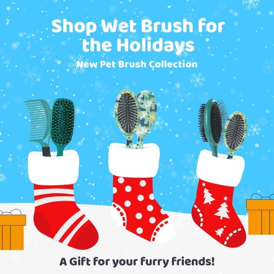 Wet Brush Pet Hair Brush, Smooth & Shiny Pet Hair Brush for Dogs and Cats, Detangling Comb and Dematting Tool for Grooming Long or Short Dogs, Tangle Free for Less Wet Brush Pet Hair Brush, Smooth & Shiny Pet Hair Brush for Dogs and Cats, Detangling Comb and Dematting Tool for Grooming Long or Short Dogs, Tangle Free for Less