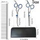 XoeLLe Dog Scissors for Dogs and Cats, Lot de 2 Dog Scissors Set, Professional, Pet Scissors with Round Safety Tip, Curved Grooming Scissors, Hair Scissors for Dog Groomers and Beginners XoeLLe Dog Scissors for Dogs and Cats, Lot de 2 Dog Scissors Set, Professional, Pet Scissors with Round Safety Tip, Curved Grooming Scissors, Hair Scissors for Dog Groomers and Beginners