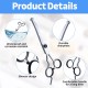 XoeLLe Dog Scissors for Dogs and Cats, Lot de 2 Dog Scissors Set, Professional, Pet Scissors with Round Safety Tip, Curved Grooming Scissors, Hair Scissors for Dog Groomers and Beginners XoeLLe Dog Scissors for Dogs and Cats, Lot de 2 Dog Scissors Set, Professional, Pet Scissors with Round Safety Tip, Curved Grooming Scissors, Hair Scissors for Dog Groomers and Beginners