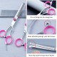 XoeLLe Dog Scissors for Dogs and Cats, Lot de 2 Dog Scissors Set, Professional, Pet Scissors with Round Safety Tip, Curved Grooming Scissors, Hair Scissors for Dog Groomers and Beginners XoeLLe Dog Scissors for Dogs and Cats, Lot de 2 Dog Scissors Set, Professional, Pet Scissors with Round Safety Tip, Curved Grooming Scissors, Hair Scissors for Dog Groomers and Beginners