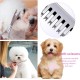XoeLLe Lot de 2 Dog Scissors for Dogs and Cats, Professional Dog Scissors Set, Pet Scissors with Round Safety Tip, Curved Grooming Scissors, Hair Scissors for Dog Groomer, Beginners, Black