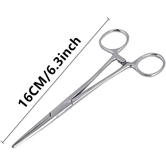 YIYI Hemostat Forceps, 12.5CM High Quality Stainless Steel Dog Cat Pet Scissors Ear Hair Clamp (bent) YIYI Hemostat Forceps, 12.5CM High Quality Stainless Steel Dog Cat Pet Scissors Ear Hair Clamp (bent)