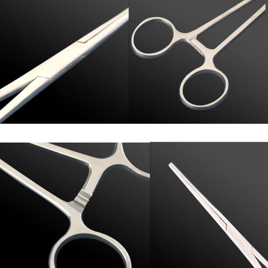 YIYI Hemostat Forceps, 12.5CM High Quality Stainless Steel Dog Cat Pet Scissors Ear Hair Clamp (bent) YIYI Hemostat Forceps, 12.5CM High Quality Stainless Steel Dog Cat Pet Scissors Ear Hair Clamp (bent)