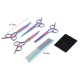 Yosoo Dog Grooming Scissors Coloured Scissors Set for Animals, Scissors Dog Set Professional Grooming Set for Dogs and Cats 2 Curved Scissors + Thinning Scissors + Comb + Storage Box Yosoo Dog Grooming Scissors Coloured Scissors Set for Animals, Scissors Dog Set Professional Grooming Set for Dogs and Cats 2 Curved Scissors + Thinning Scissors + Comb + Storage Box