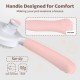 Zivacate Cat Brush Dog Brush [Ergonomic Handle & One-Click Cleaning] Tool for Short & Long-Haired Dogs/Cats/Rabbits, Undercoat Brush (Light Pink)