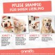 animigo Flea Shampoo Dog & Cats 500 ml - Flea Remedy with Tea Tree Oil - Against Ticks, Fleas & Itching - Alternative to Flea Spray, Tick Collar, Flea Comb - With Coconut Oil, Almond Oil - Natural