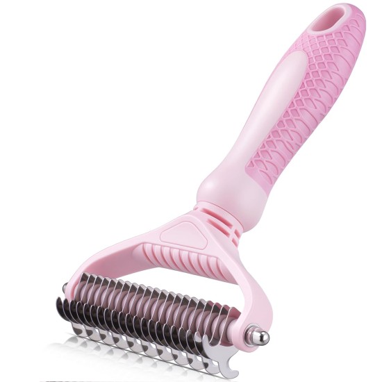 morpilot Pet Grooming Dematting Comb Tool Kit - Double Sided Blade Rake Comb, Pet Grooming Comb - Removes Loose Undercoat, Knots, Mats and Tangled Hair morpilot Pet Grooming Dematting Comb Tool Kit - Double Sided Blade Rake Comb, Pet Grooming Comb - Removes Loose Undercoat, Knots, Mats and Tangled Hair