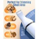oneisall Paw Trimmer for Dogs with Double Blades, 2-Speed Clipper Dog Paws Quiet Dog Clipper for Paws, Eyes, Ears, Face, Body (White) oneisall Paw Trimmer for Dogs with Double Blades, 2-Speed Clipper Dog Paws Quiet Dog Clipper for Paws, Eyes, Ears, Face, Body (White)