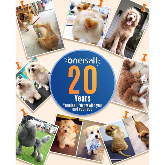 oneisall Paw Trimmer for Dogs with Double Blades, 2-Speed Clipper Dog Paws Quiet Dog Clipper for Paws, Eyes, Ears, Face, Body (White) oneisall Paw Trimmer for Dogs with Double Blades, 2-Speed Clipper Dog Paws Quiet Dog Clipper for Paws, Eyes, Ears, Face, Body (White)