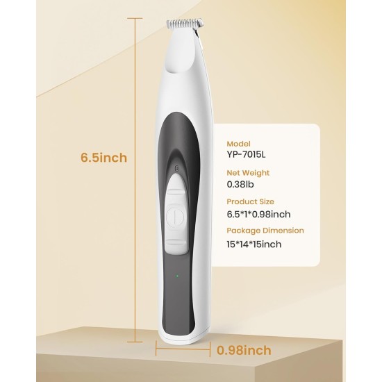 oneisall Paw Trimmer for Dogs with LED Light, Quiet Dog Paws Trimmer, Paw Trim Pro dr Paws, Rechargeable Clipper, Dog Clippers for Paws, Eyes, Ears, Face (White) oneisall Paw Trimmer for Dogs with LED Light, Quiet Dog Paws Trimmer, Paw Trim Pro dr Paws, Rechargeable Clipper, Dog Clippers for Paws, Eyes, Ears, Face (White)