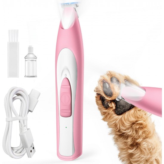 oneisall Paw Trimmer for Dogs with LED Light, Quiet Dog Paws Trimmer, Paw Trim Pro dr Paws, Rechargeable Clipper, Dog Clippers for Paws, Eyes, Ears, Face oneisall Paw Trimmer for Dogs with LED Light, Quiet Dog Paws Trimmer, Paw Trim Pro dr Paws, Rechargeable Clipper, Dog Clippers for Paws, Eyes, Ears, Face