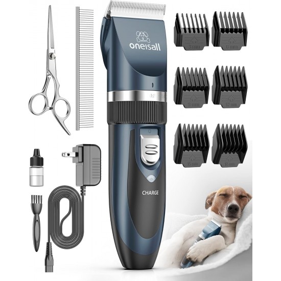 oneisall Quiet Dog Clipper Professional Clipper Dog Cat Pet Hair Clipper Electric Dog Trimmer Cordless Hair Clipper (Gold) oneisall Quiet Dog Clipper Professional Clipper Dog Cat Pet Hair Clipper Electric Dog Trimmer Cordless Hair Clipper (Gold)