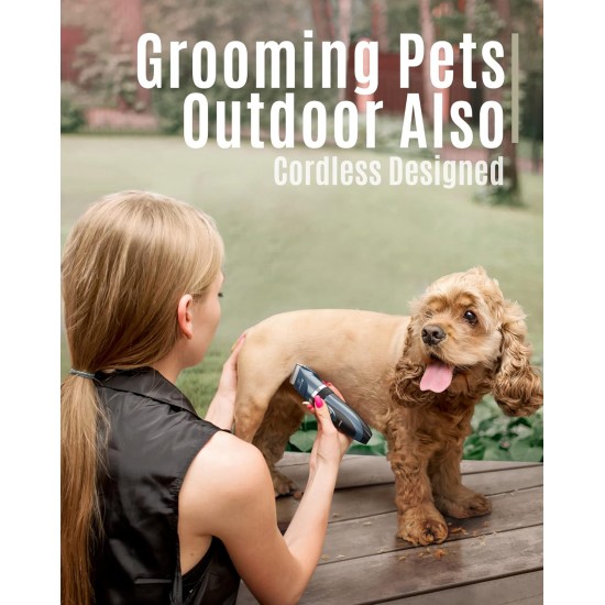 oneisall Quiet Dog Clipper Professional Clipper Dog Cat Pet Hair Clipper Electric Dog Trimmer Cordless Hair Clipper (Gold) oneisall Quiet Dog Clipper Professional Clipper Dog Cat Pet Hair Clipper Electric Dog Trimmer Cordless Hair Clipper (Gold)
