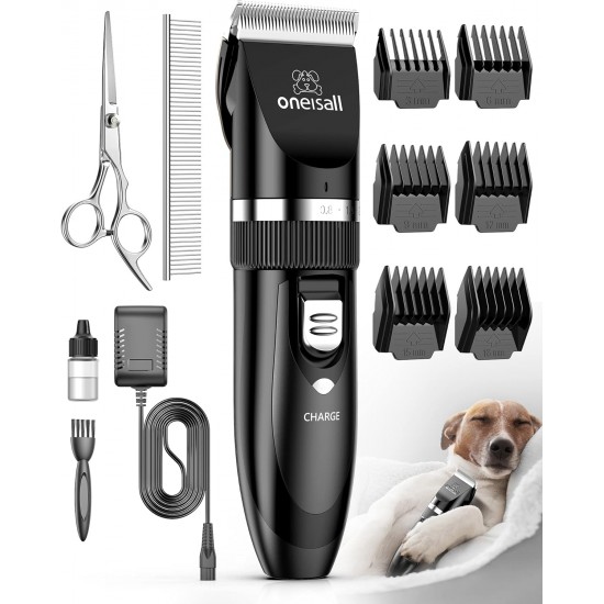 oneisall Quiet Dog Clipper Professional Clipper Dog Cat Pet Hair Clipper Electric Dog Trimmer Cordless Hair Clipper (Gold) oneisall Quiet Dog Clipper Professional Clipper Dog Cat Pet Hair Clipper Electric Dog Trimmer Cordless Hair Clipper (Gold)
