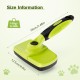 pecute Dog Brush, Cat Brush, Pet Brush, Self-Cleaning Slicker Brush, Dog Comb Fur Brush, Massage Grooming Brush for Cats, Dogs, Long Hair (Large, Black)