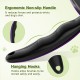 pecute Dog Brush, Cat Brush, Pet Brush, Self-Cleaning Slicker Brush, Dog Comb Fur Brush, Massage Grooming Brush for Cats, Dogs, Long Hair (Large, Black)